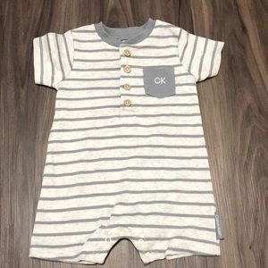 3-6M Calvin Klein Button Romper